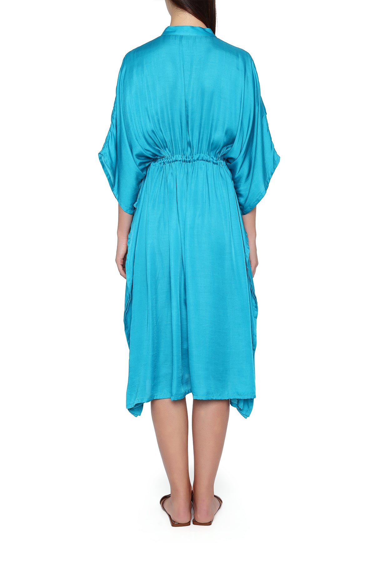 teal kaftan