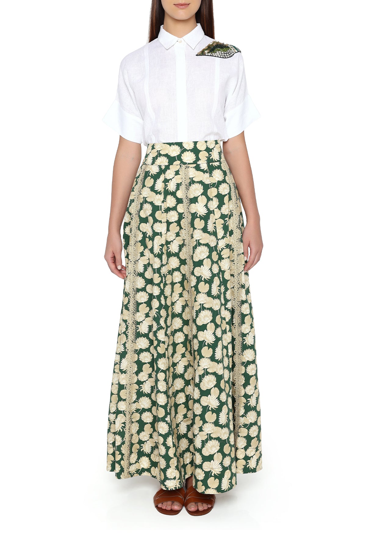 green lily skirt