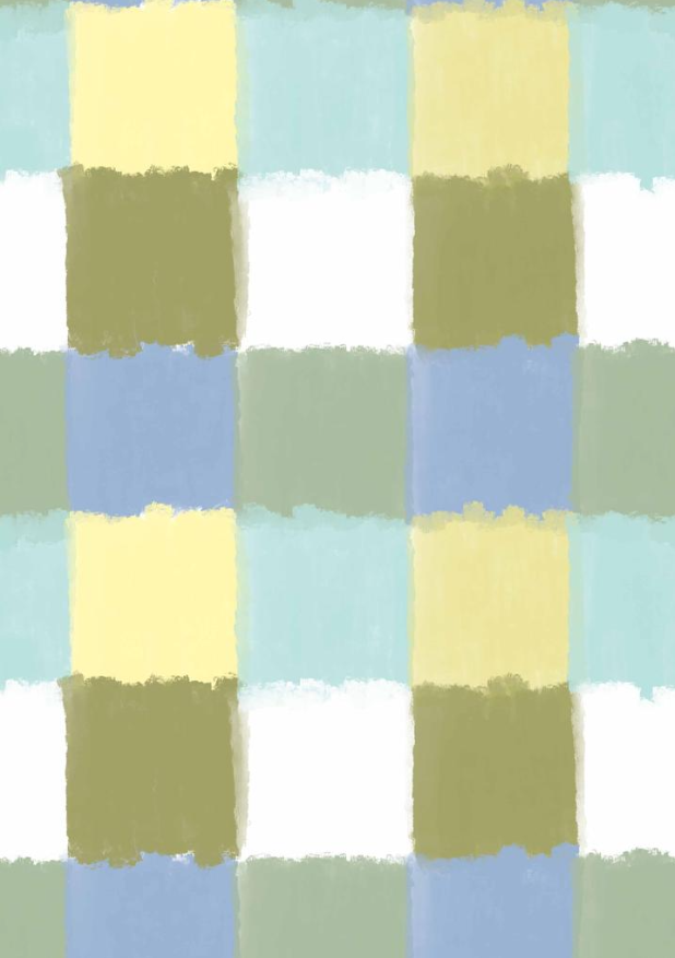 yellow and aqua checkered pareo