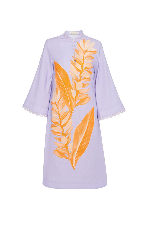 lilac rust ginger lily dress