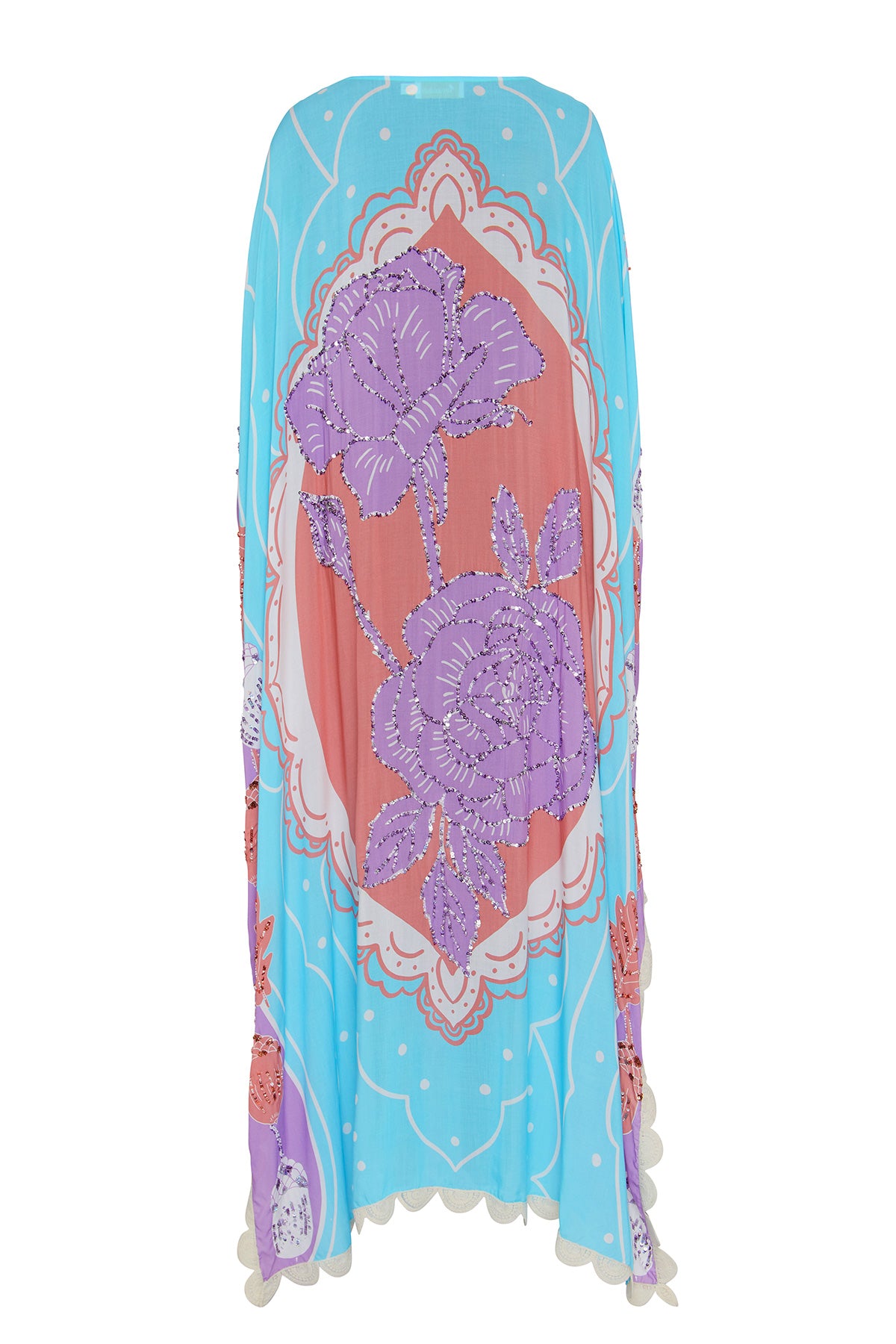 Blue and lavender kaftan