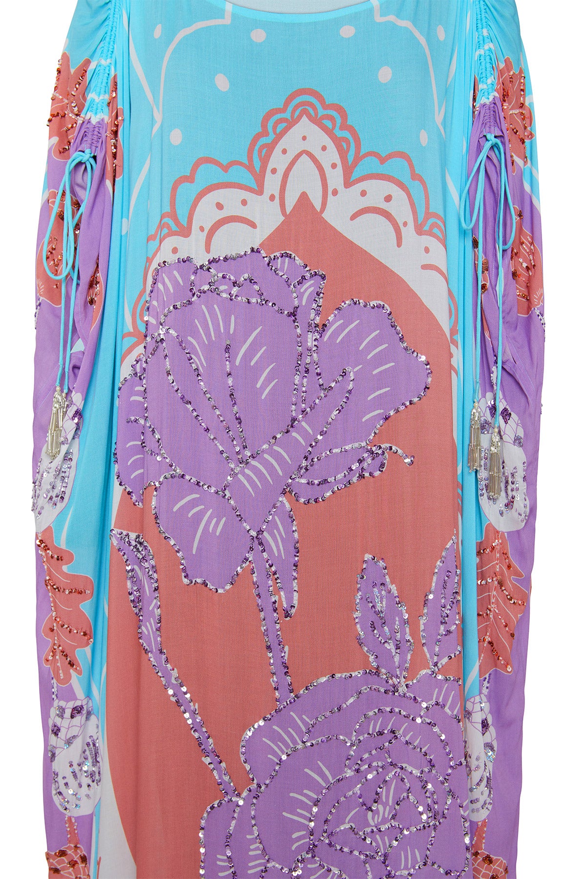 Blue and lavender kaftan